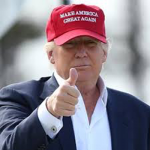 Donald trump giving thumbs up